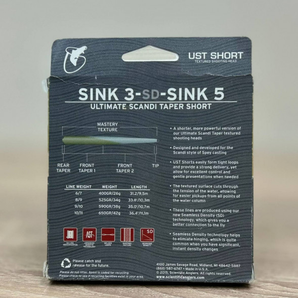 Рыболовная леска Scientific Anglers UST Short St-10/11-S3/S5 Sink 3-CD-Sink 5 125437 в Великом Новгороде