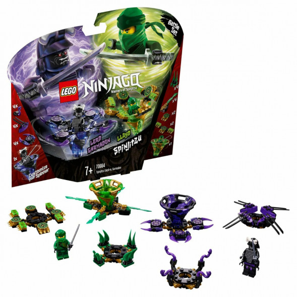 Конструктор LEGO Ninjago 70664 Ллойд мастер Кружитцу против Гармадона в Великом Новгороде