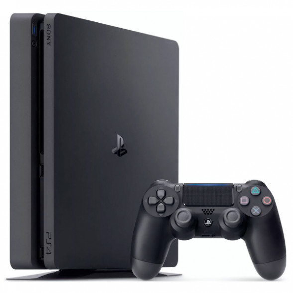 Игровая приставка Sony PlayStation 4 Slim 500 ГБ HDD, черный в Великом Новгороде