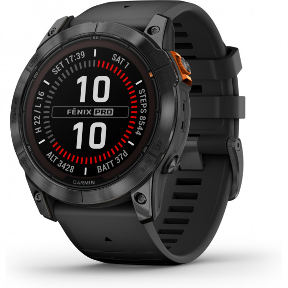 Умные часы Garmin Fenix 7X Solar серый с черным ремешком 010-02541-01 в Великом Новгороде