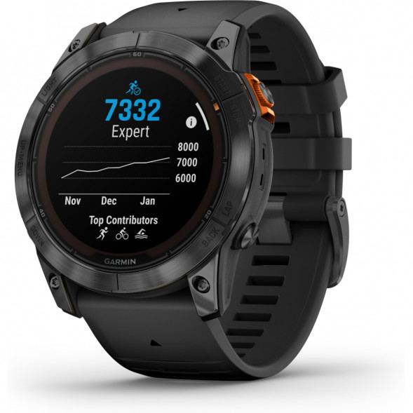 Умные часы Garmin Fenix 7X Solar серый с черным ремешком 010-02541-01 в Великом Новгороде