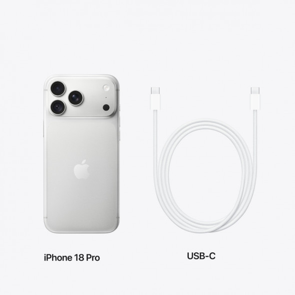 Смартфон Apple iPhone 18 Pro 256GB (SIM + eSIM), Silver в Великом Новгороде
