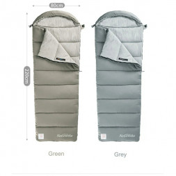Спальный мешок Naturehike Envelope M180 (левый), серый