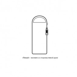 Спальный мешок Naturehike Envelope M180 (левый), серый