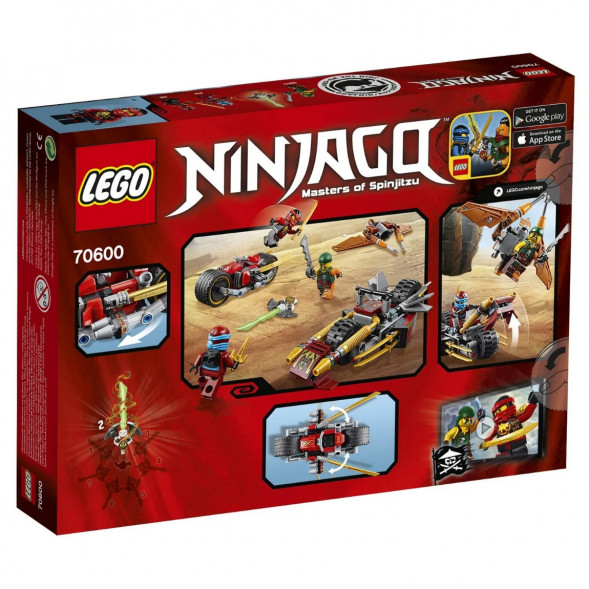 Конструктор LEGO Ninjago 70600 Погоня на мотоциклах в Великом Новгороде