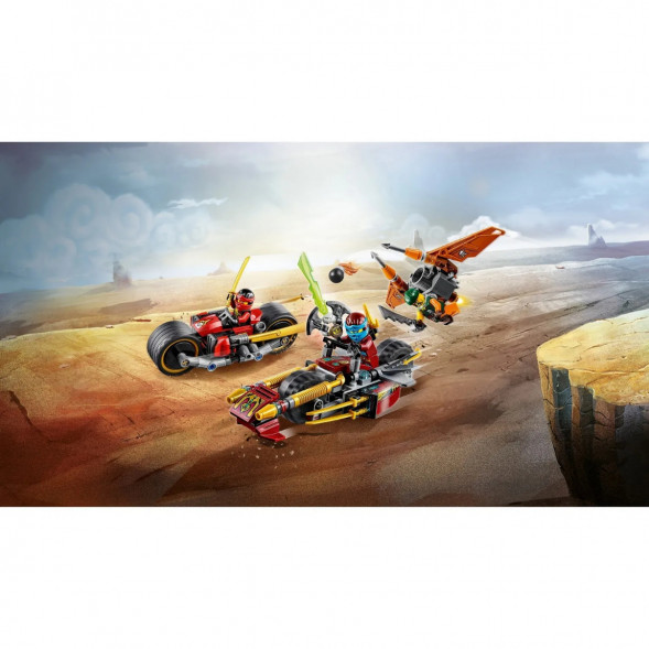 Конструктор LEGO Ninjago 70600 Погоня на мотоциклах в Великом Новгороде