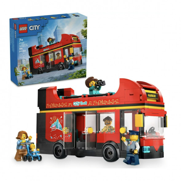 Конструктор LEGO City 60407 Красный двухэтажный экскурсионный автобус в Великом Новгороде