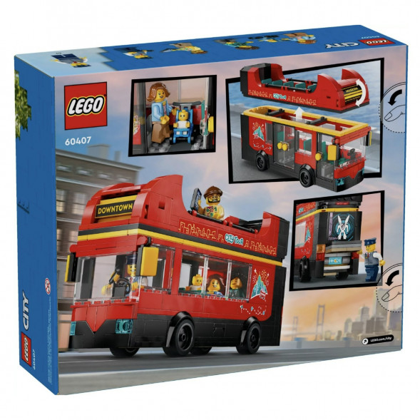 Конструктор LEGO City 60407 Красный двухэтажный экскурсионный автобус в Великом Новгороде