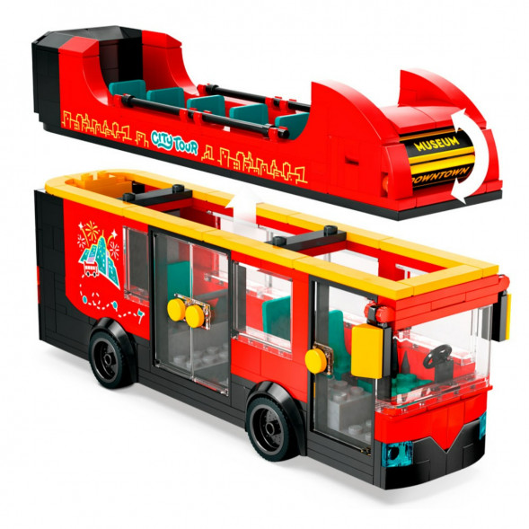Конструктор LEGO City 60407 Красный двухэтажный экскурсионный автобус в Великом Новгороде