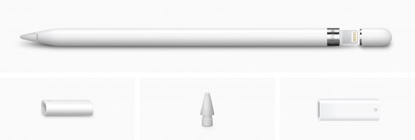 Стилус Apple Pencil (1-го поколения) с USB-C to Apple Pencil адаптером (MQLY3) в Великом Новгороде