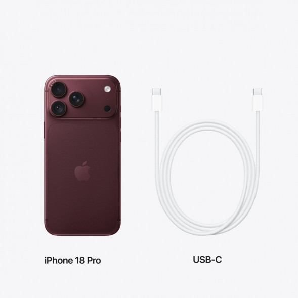 Смартфон Apple iPhone 18 Pro 256GB (eSIM), Burgundy в Великом Новгороде