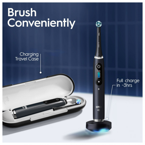 Набор из 2-х электрических зубных щеток Oral-B iO Series 9 Duo, Black Onyx и Rose Quartz в Великом Новгороде