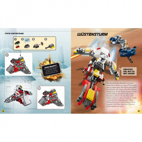 Книга и набор кубиков LEGO Star Wars Buch &amp;amp; Steine-Set Fur 8 einmalige Lego Modelle! в Великом Новгороде