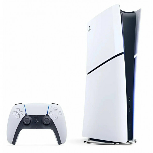 Игровая приставка Sony PlayStation 5 Slim 825 ГБ без дисковода, белый в Великом Новгороде
