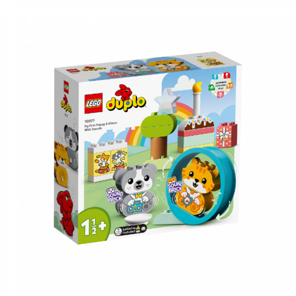 Конструктор LEGO DUPLO 10977 Мой первый щенок и котёнок и их звуки в Великом Новгороде