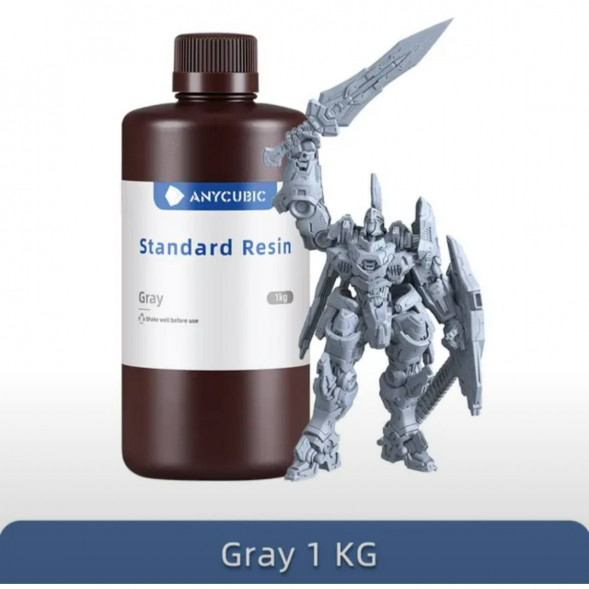 Смола для 3D печати ANYCUBIC Standart Resin Gray 1 Кг в Великом Новгороде
