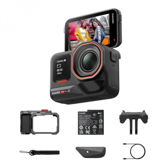 Экшн-камера Insta360 Ace Pro 2 Single Battery Xplorer Bundle, Gray в Великом Новгороде