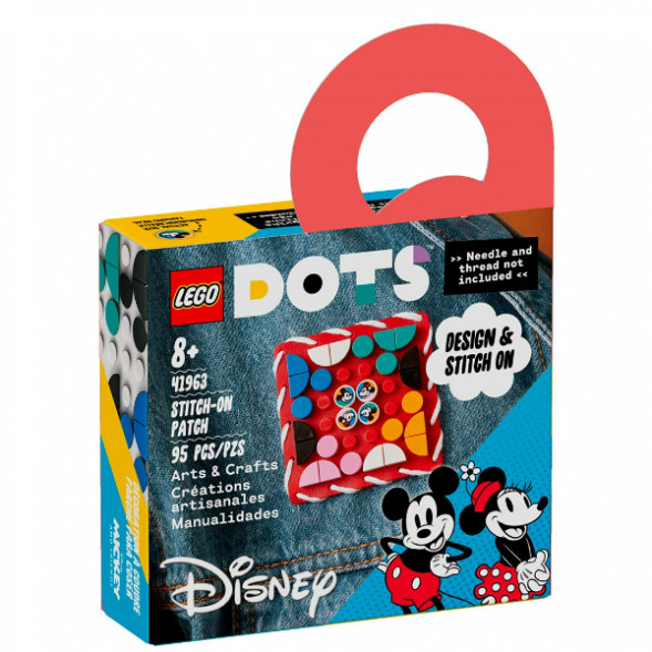 Конструктор LEGO DOTS 41963 Пластина-нашивка с тайлами «Микки и Минни Маус» в Великом Новгороде