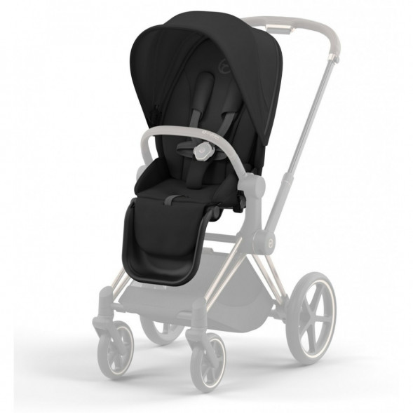 Коляска 2 в 1 Cybex Priam IV Sepia Black, шасси Rosegold в Великом Новгороде