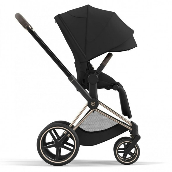Коляска 2 в 1 Cybex Priam IV Sepia Black, шасси Rosegold в Великом Новгороде