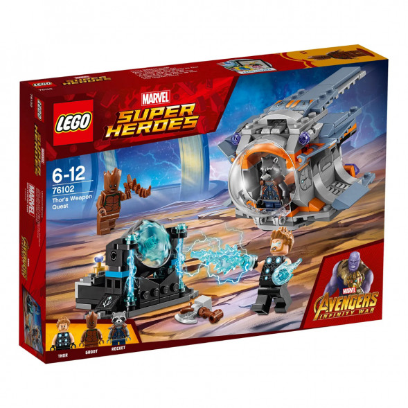 Конструктор LEGO Super Heroes 76102 Война бесконечности: В поисках оружия Тора в Великом Новгороде