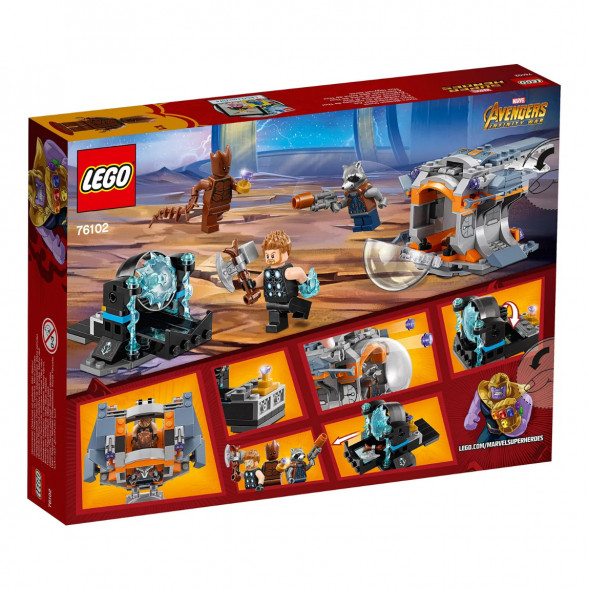 Конструктор LEGO Super Heroes 76102 Война бесконечности: В поисках оружия Тора в Великом Новгороде
