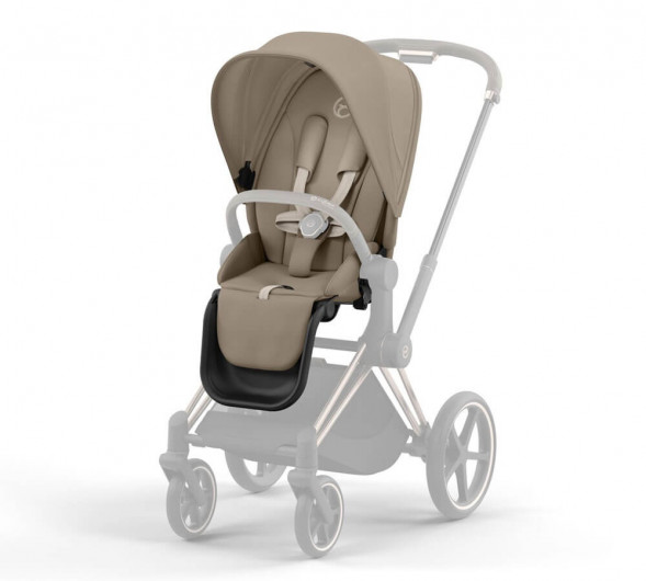 Коляска 2 в 1 Cybex Priam IV Cozy Beige, шасси Rosegold в Великом Новгороде