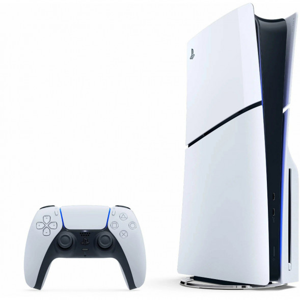Игровая приставка Sony PlayStation 5 Slim 1TB с дисководом, белый в Великом Новгороде