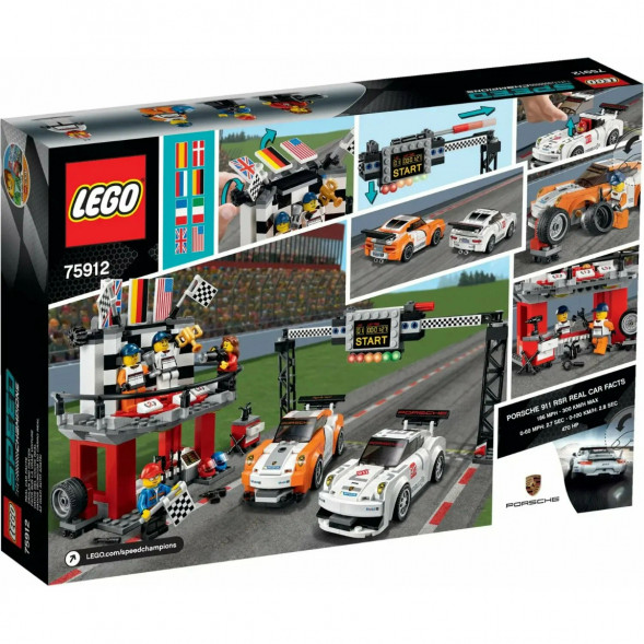 Конструктор LEGO Speed Champions 75912 Финишная линия гонки Porsche 911 GT в Великом Новгороде