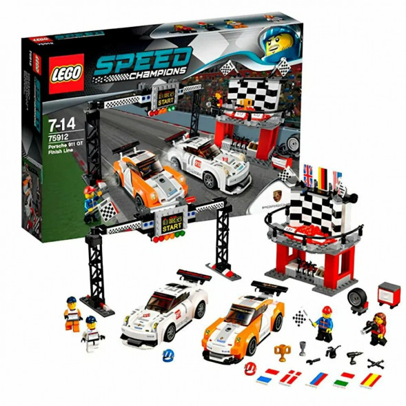 Конструктор LEGO Speed Champions 75912 Финишная линия гонки Porsche 911 GT в Великом Новгороде