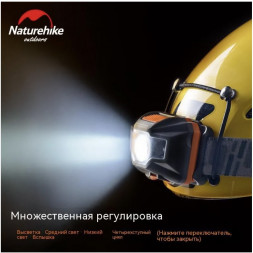 Налобный фонарь Naturehike TD-02, красный/белый