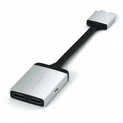 Адаптер Satechi USB-C Dual 4K HDMI Adapter (2xHDMI, USB Type-C)