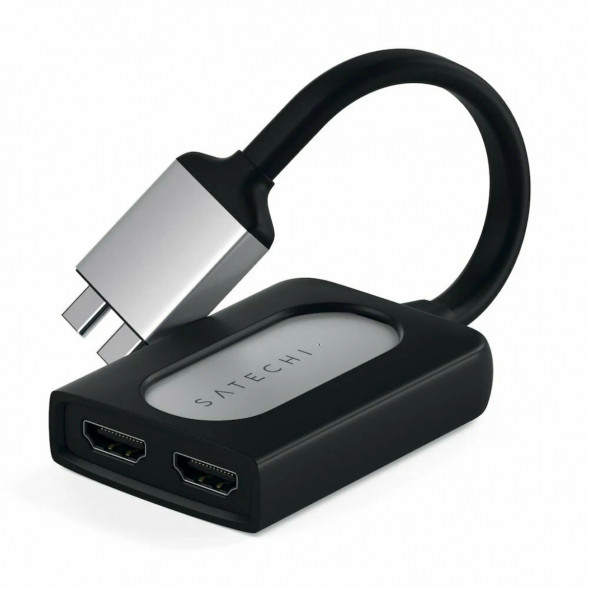 Адаптер Satechi USB-C Dual 4K HDMI Adapter (2xHDMI, USB Type-C) в Великом Новгороде