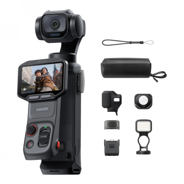 Экшн-камера Insta360 Luna Pro Fill Light Bundle, Cosmic Black в Великом Новгороде