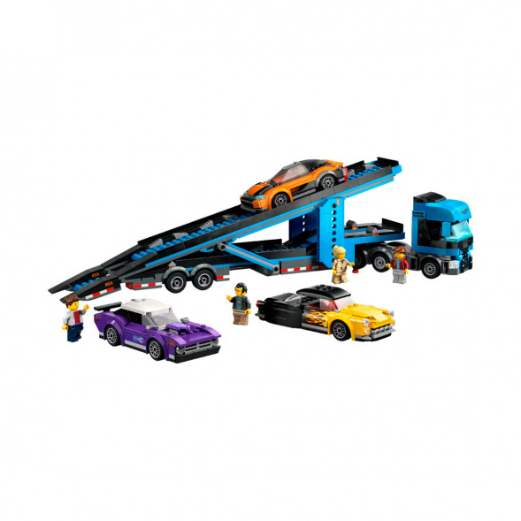 Конструктор LEGO City 60408 Грузовик-автовоз со спортивными автомобилями в Великом Новгороде