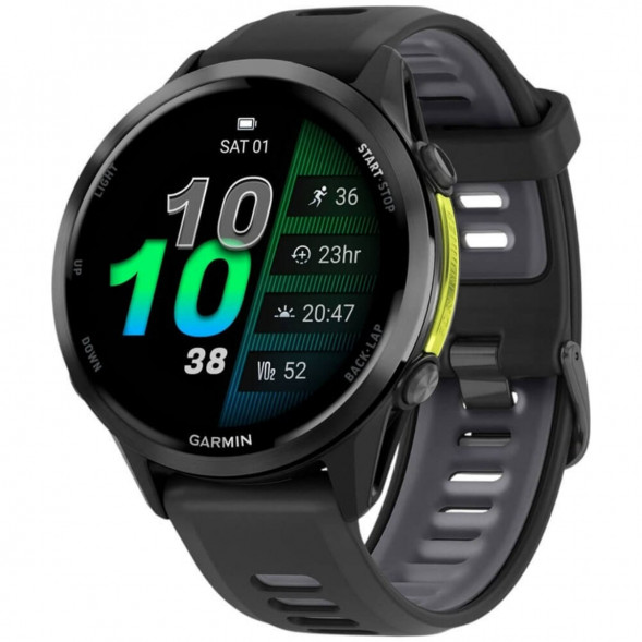 Умные часы Garmin Forerunner 970 Carbon Gray DLC Titanium ремешок Black/Translucent Whitestone 010-02969-10 в Великом Новгороде