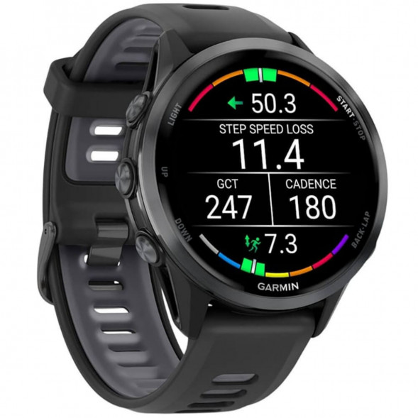 Умные часы Garmin Forerunner 970 Carbon Gray DLC Titanium ремешок Black/Translucent Whitestone 010-02969-10 в Великом Новгороде