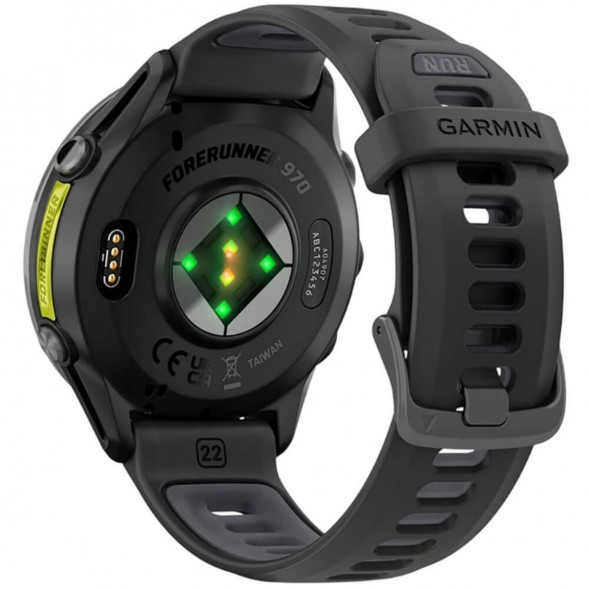 Умные часы Garmin Forerunner 970 Carbon Gray DLC Titanium ремешок Black/Translucent Whitestone 010-02969-10 в Великом Новгороде