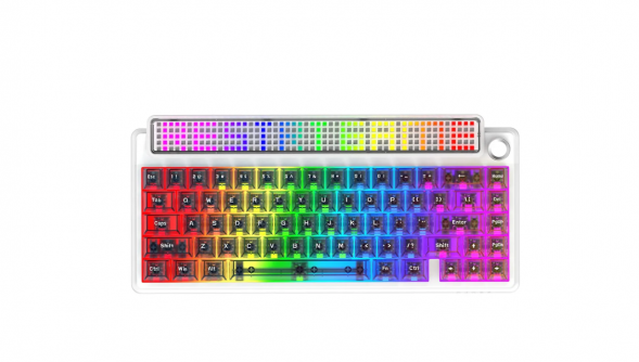 Беспроводная игровая механическая клавиатура Ajazz Pixel 68, 8K, Hot-Swap, RGB, с матричным LED экраном в Великом Новгороде