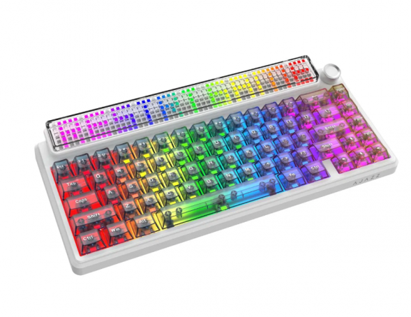 Беспроводная игровая механическая клавиатура Ajazz Pixel 68, 8K, Hot-Swap, RGB, с матричным LED экраном в Великом Новгороде