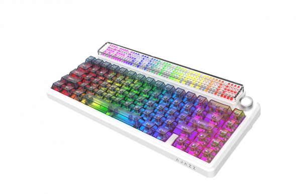 Беспроводная игровая механическая клавиатура Ajazz Pixel 68, 8K, Hot-Swap, RGB, с матричным LED экраном в Великом Новгороде
