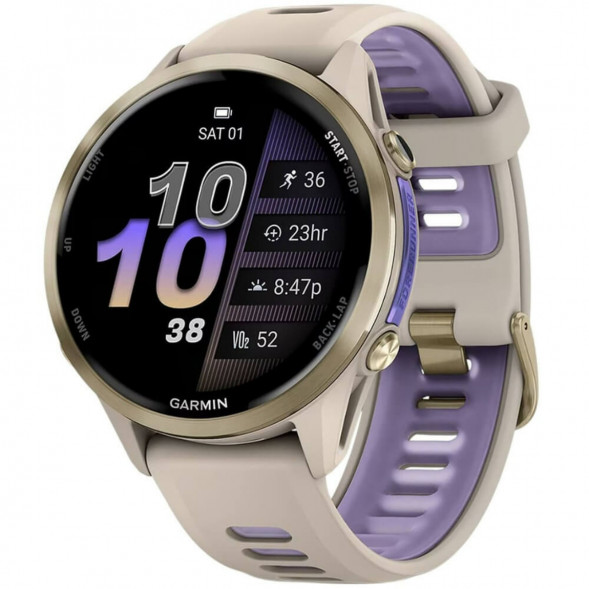 Умные часы Garmin Forerunner 970 Soft Gold Titanium/French Gray Translucent Indigo Band 010-02969-12 в Великом Новгороде