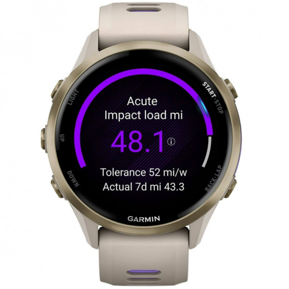 Умные часы Garmin Forerunner 970 Soft Gold Titanium/French Gray Translucent Indigo Band 010-02969-12 в Великом Новгороде