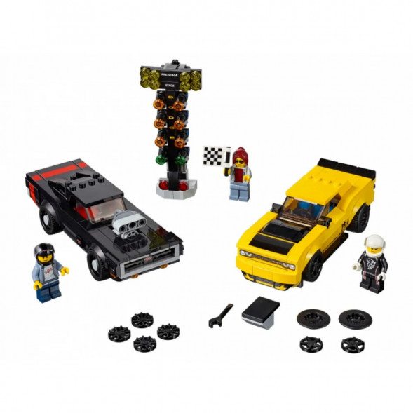 Конструктор LEGO Speed Champions 75893 2018 Dodge Challenger SRT Demon и 1970 Dodge Charger R/T в Великом Новгороде