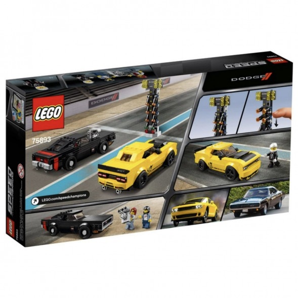 Конструктор LEGO Speed Champions 75893 2018 Dodge Challenger SRT Demon и 1970 Dodge Charger R/T в Великом Новгороде