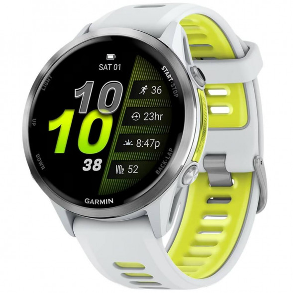 Умные часы Garmin Forerunner 970 Titanium Whitestone/Translucent Amp Yellow Band 010-02969-11 в Великом Новгороде