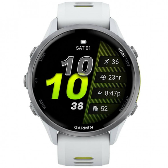 Умные часы Garmin Forerunner 970 Titanium Whitestone/Translucent Amp Yellow Band 010-02969-11 в Великом Новгороде