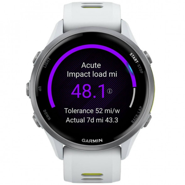 Умные часы Garmin Forerunner 970 Titanium Whitestone/Translucent Amp Yellow Band 010-02969-11 в Великом Новгороде