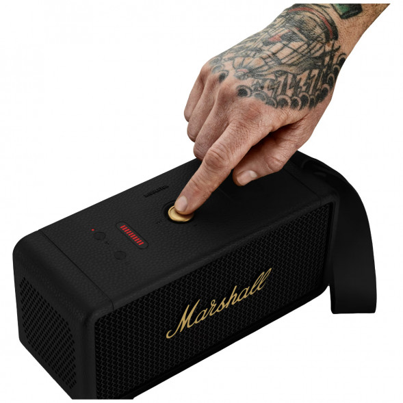 Портативная акустика Marshall Middleton, 60 Вт, черный и латунный в Великом Новгороде