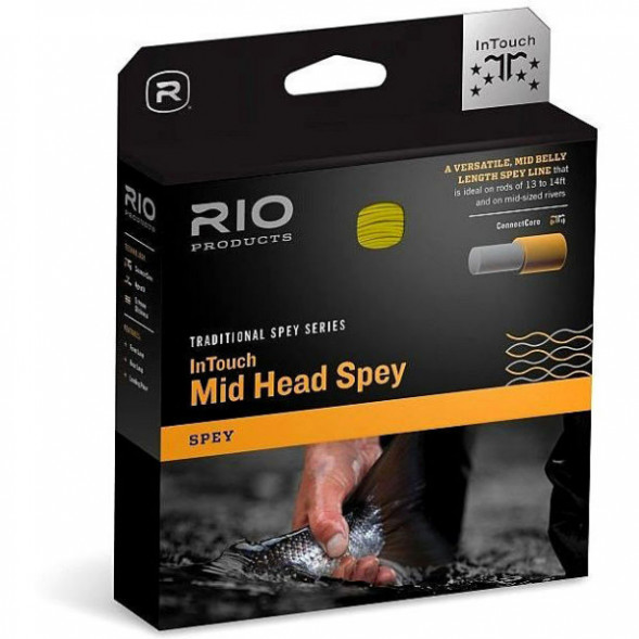 Леска RIO InTouch Mid Head Spey 8/9F 650gr, Green/Orange/Straw в Великом Новгороде